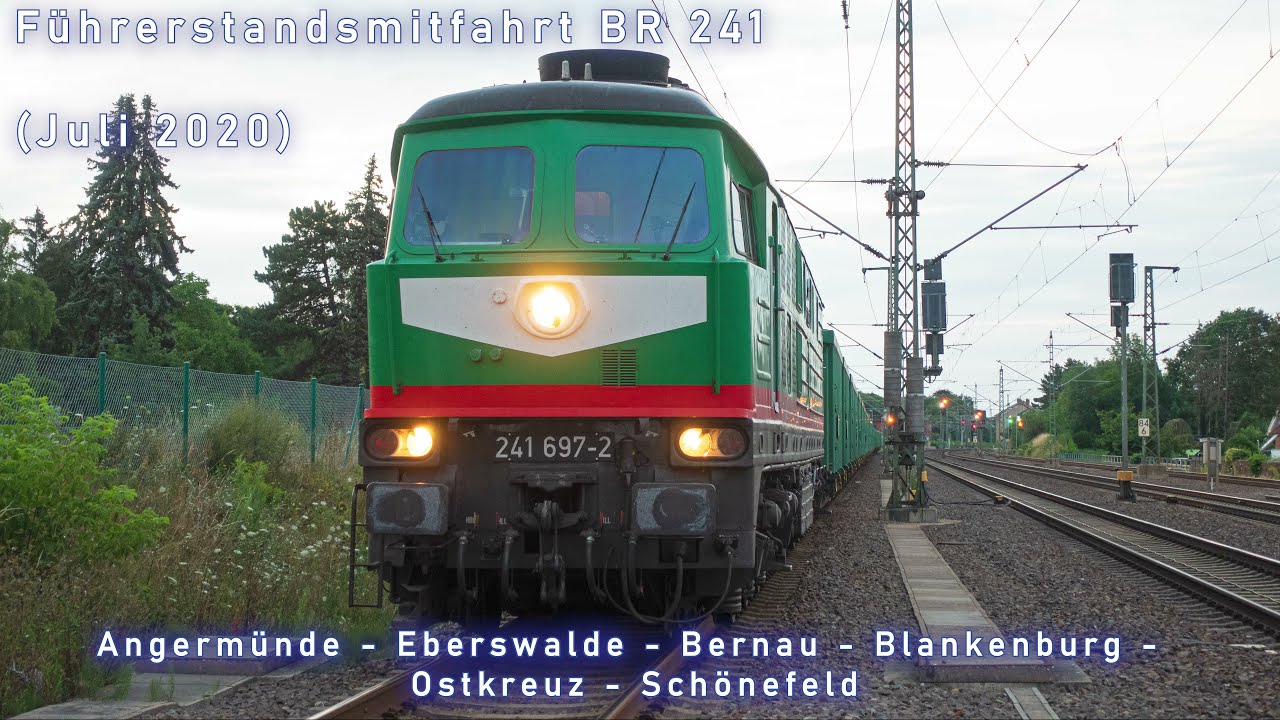 Mit der 241 durch Berlin (4K Führerstandsmitfahrt Angermünde - Berlin Schönefeld)