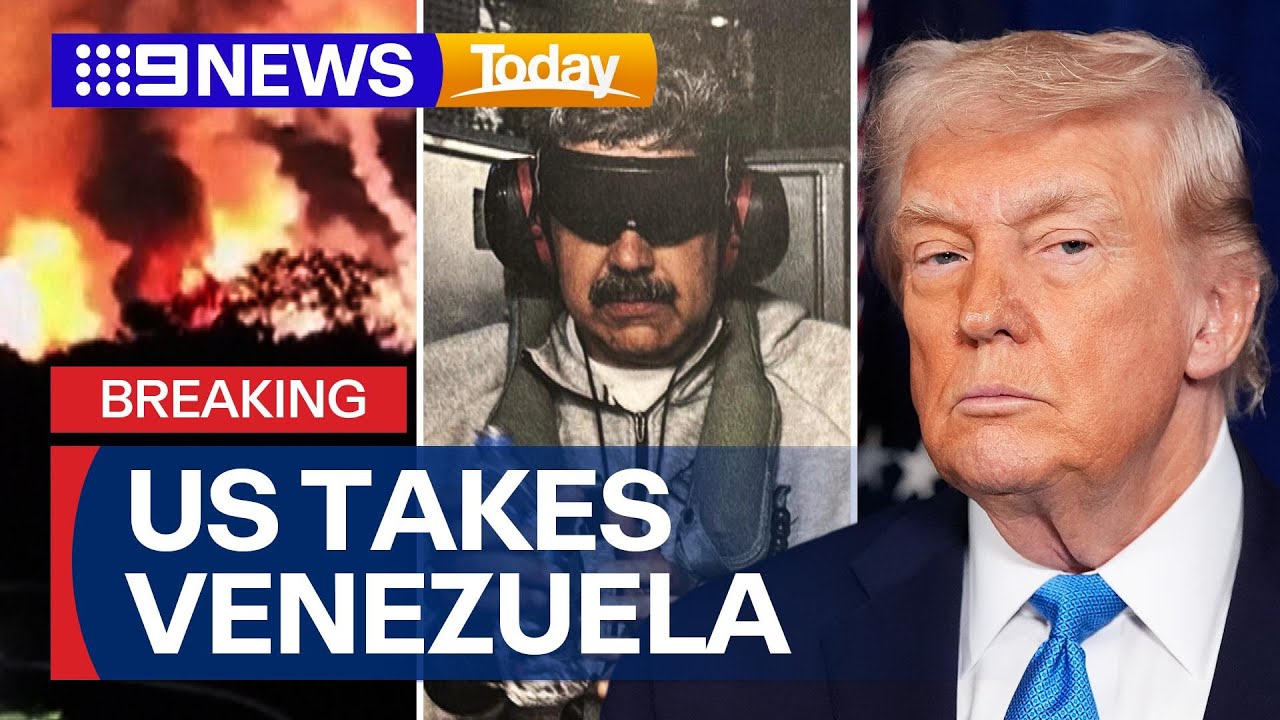 US captures Venezuelan President Nicol&aacute;s Maduro in military operation | 9 News Australia