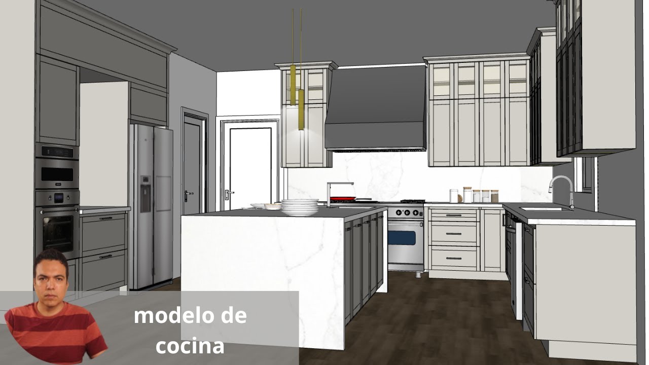 Diseño de cocina estilo shaker