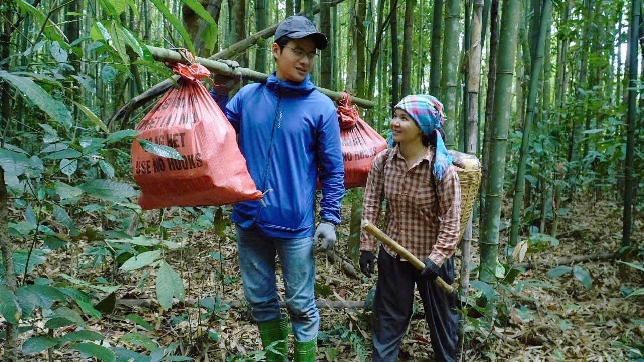 A peaceful and enjoyable experience for Toan and Diem in the forest...