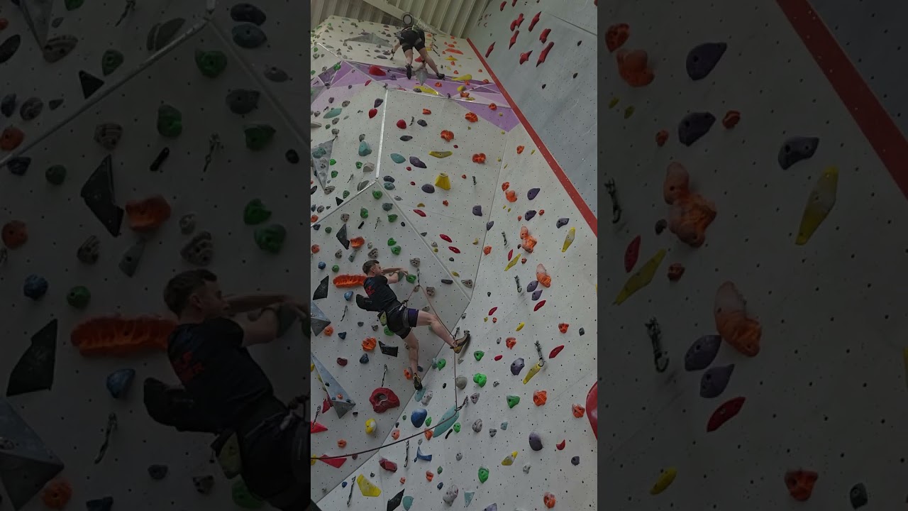 7b Yellow Top-Rope 5Falls&Rests FlashAttempt W Line 44R 20260301 #climbing #indoorclimbing