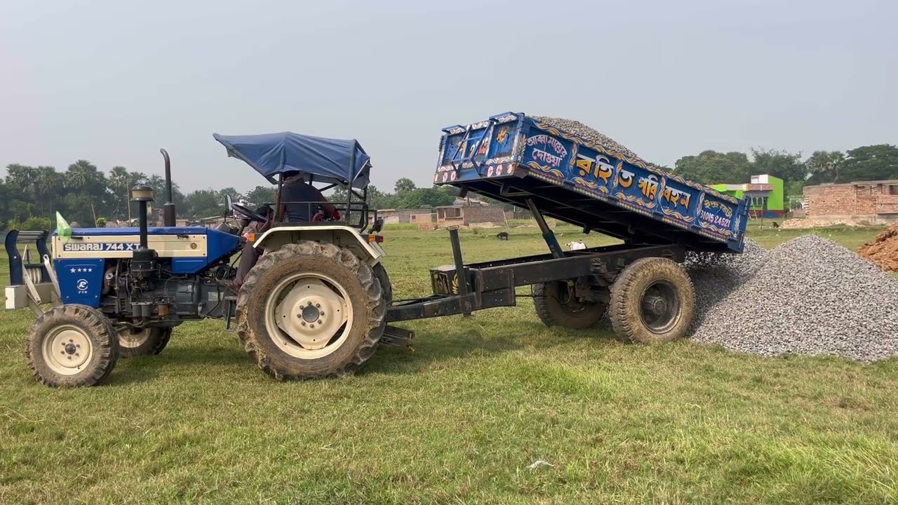 Swaraj744XT Swaraj855 Tractor Video |Tractor Trolley Loading Unloading