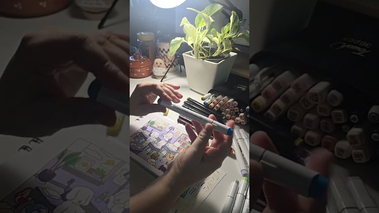Painting Bobbie Goods and testing Ohuhu markers.
