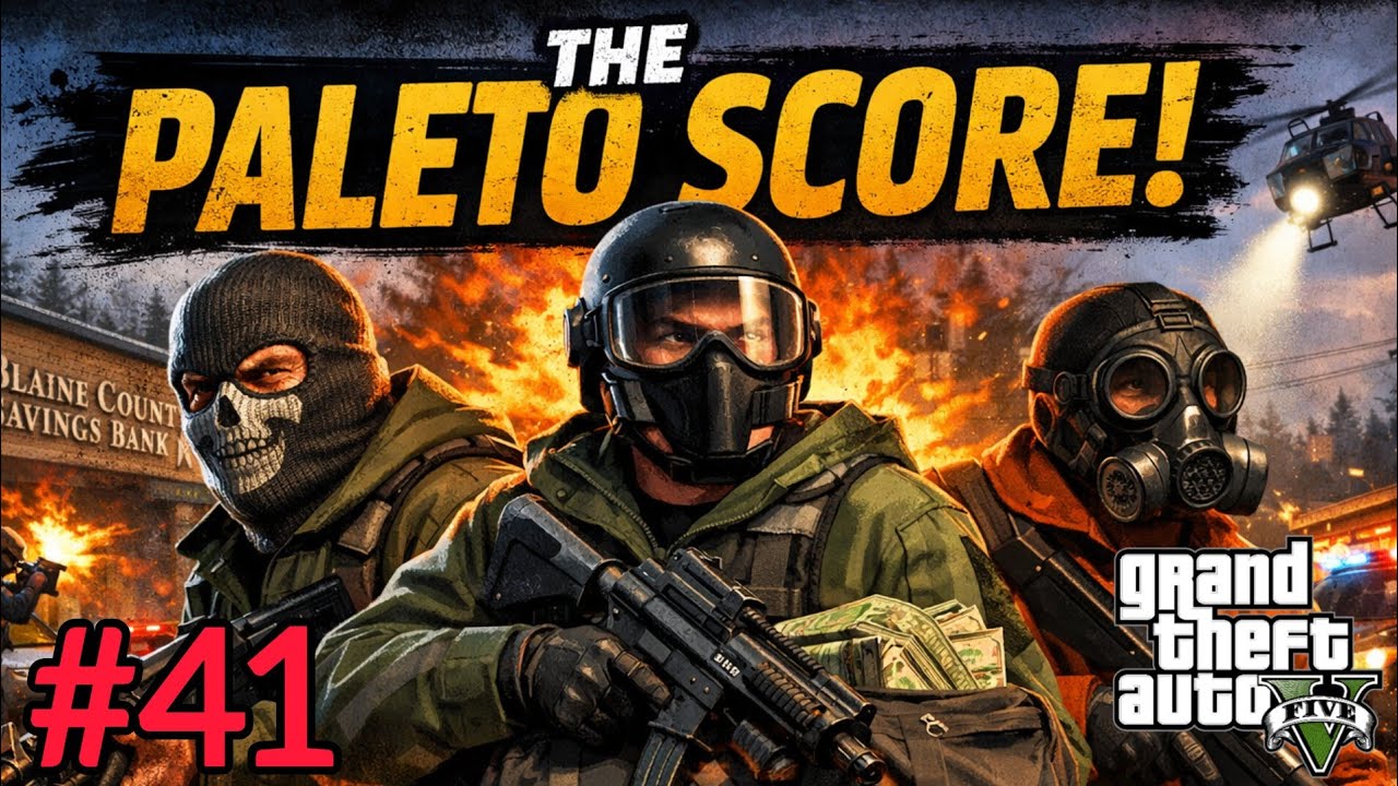 GTA 5 GAMEPLAY #41 || The Paleto Score and Derailed Mission || Full Action ||