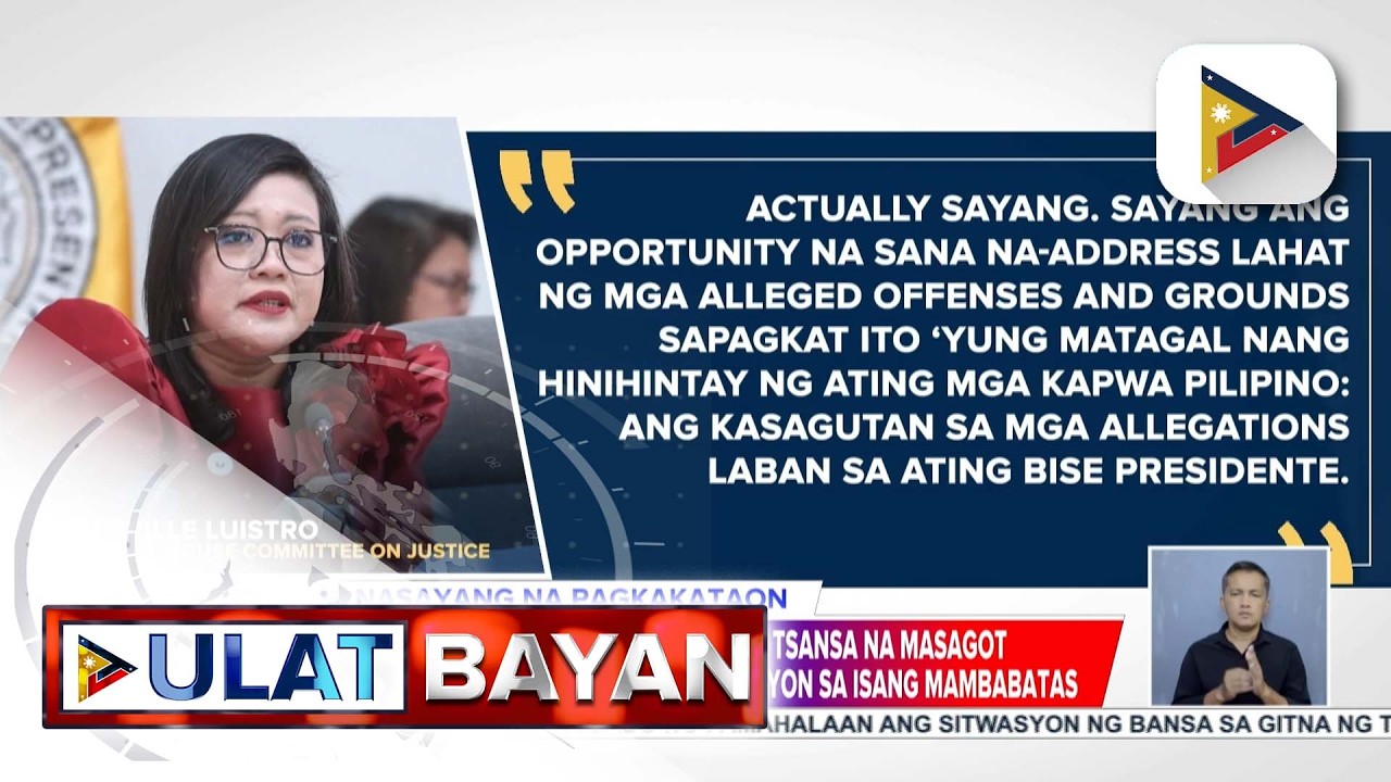 Ilang kongresista, naniniwala na sinayang ni VP Sara Duterte ang pagkakataon na matugunan...