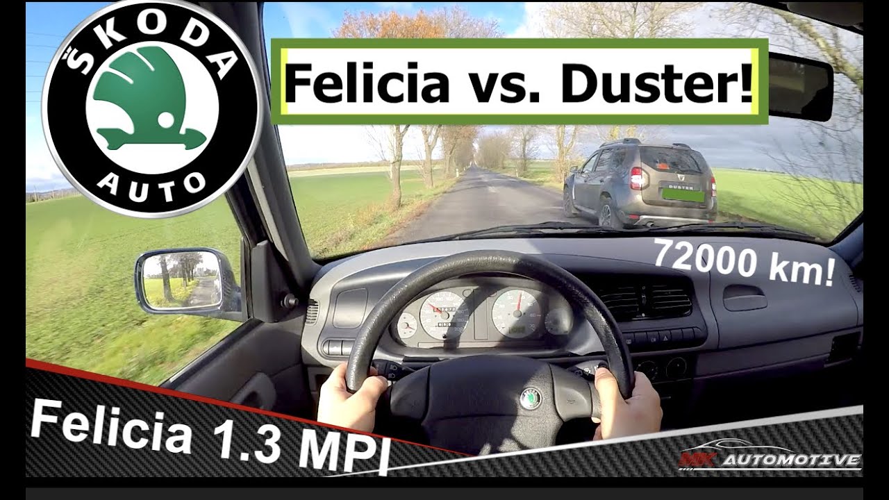 Skoda Felicia 1.3 MPI (2001) POV Test Drive + Acceleration 0 - 130 km/h