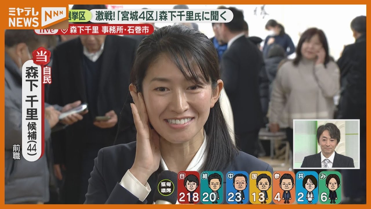 【生インタビュー】自民・森下千里氏、土井亨氏に聞く選挙戦＜衆議院選挙＞