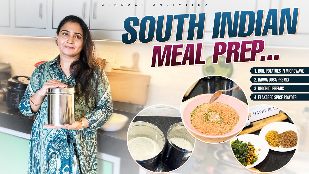 South Indian Weekly Meal Prep In Telugu || Time & Money Saving Tips | Zindagi Unlimited Telugu Vlogs