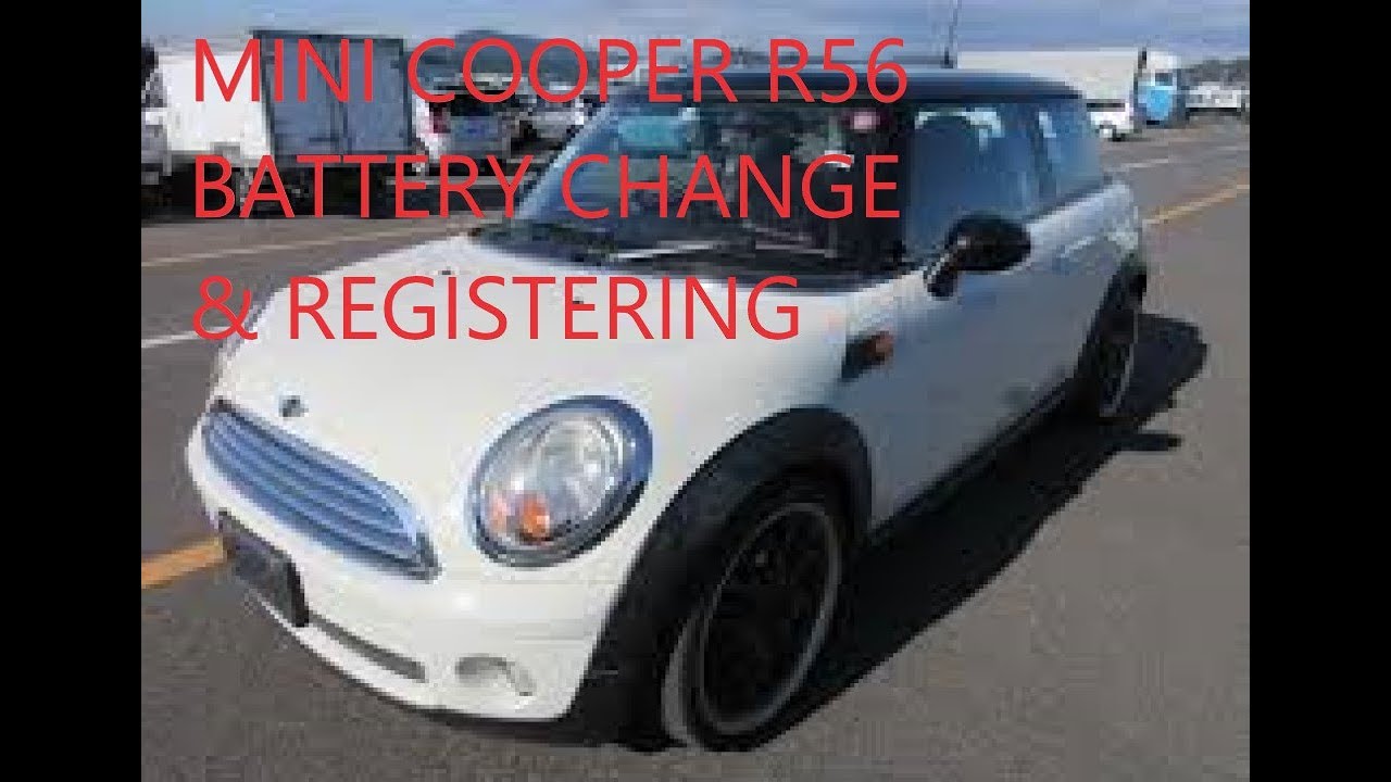 Как заменить аккумулятор Mini Cooper r56 и зарегистрировать его в автомобиле.