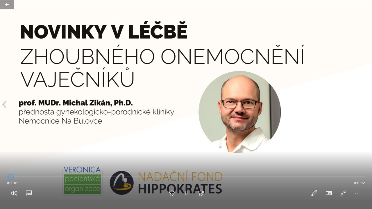 prof. MUDr. Michal Zikán, Ph.D. : Moderní léčba karcinomu vaječníků