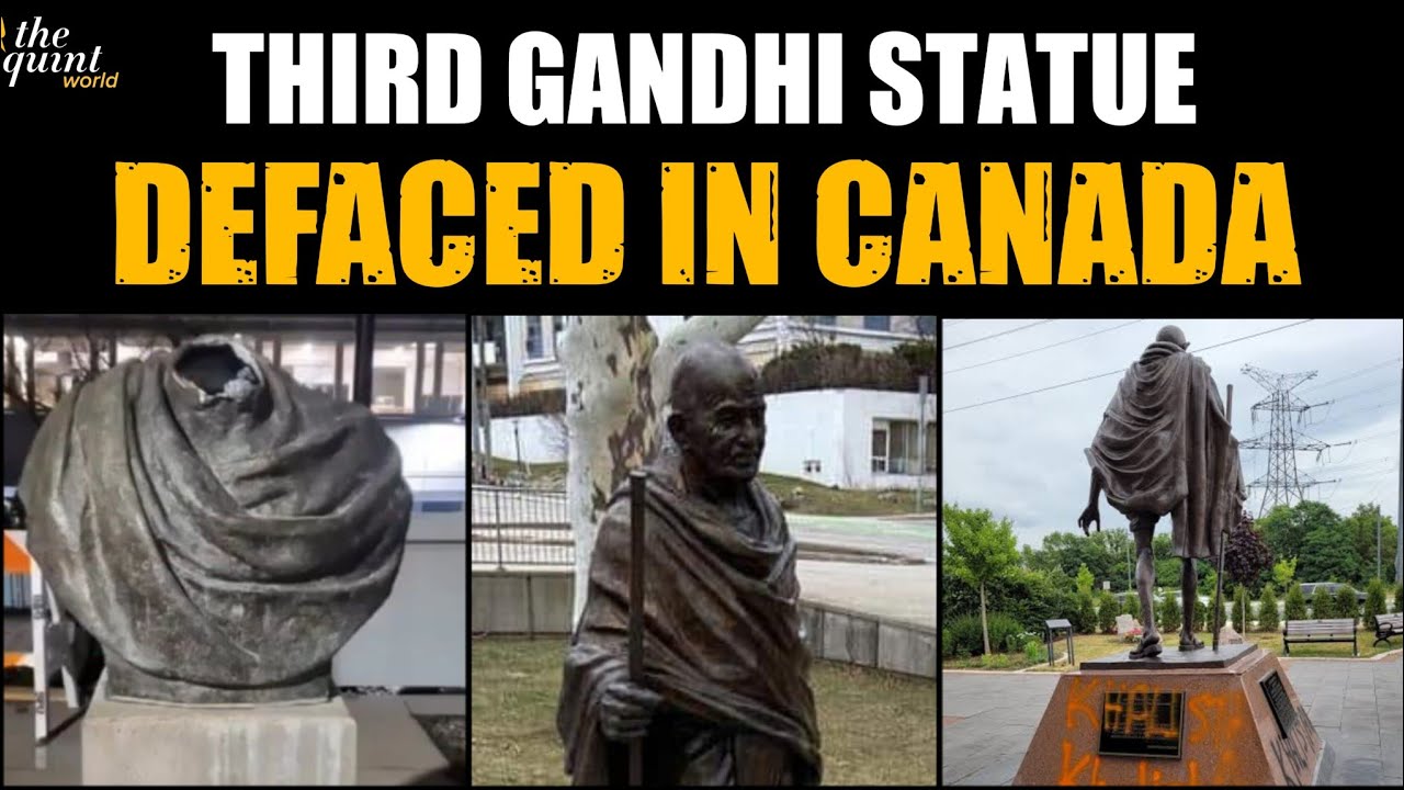 Another Gandhi Statue Vandalised in Canada, India Demands Swift Probe