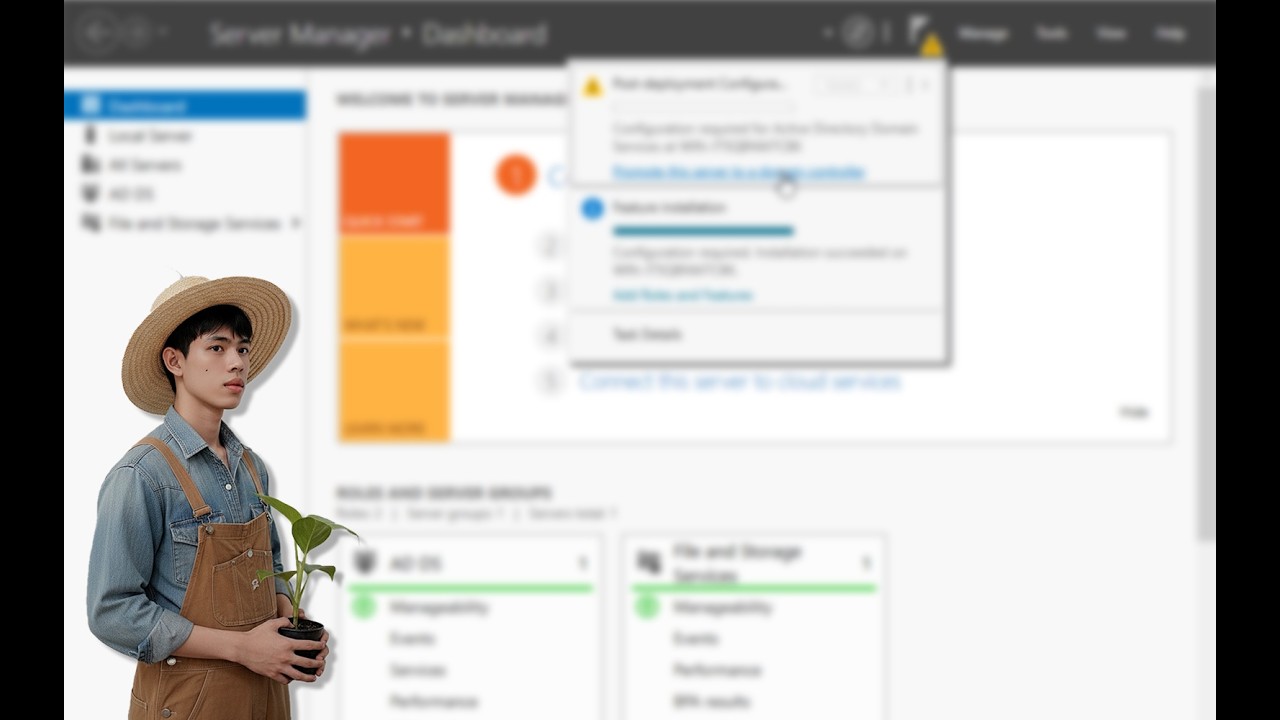 AD DS Configuration Windows server 2012 r2