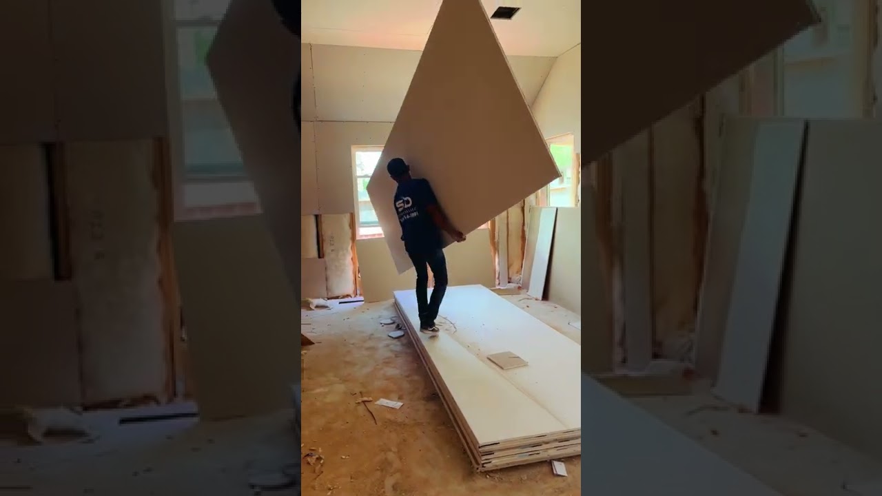Como levantar las hojas de drywall