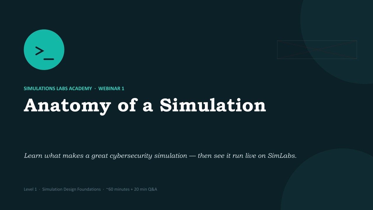 University Cyber Cup: Technical Session 1 - Anatomy of a Simulation