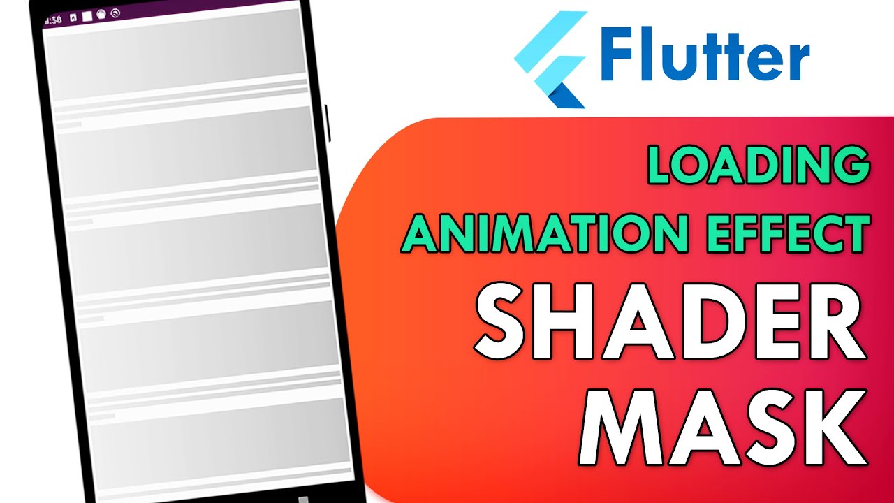 Flutter Shader Mask Widget | Loading Animation Screen | Flutter UI Design Tutorial