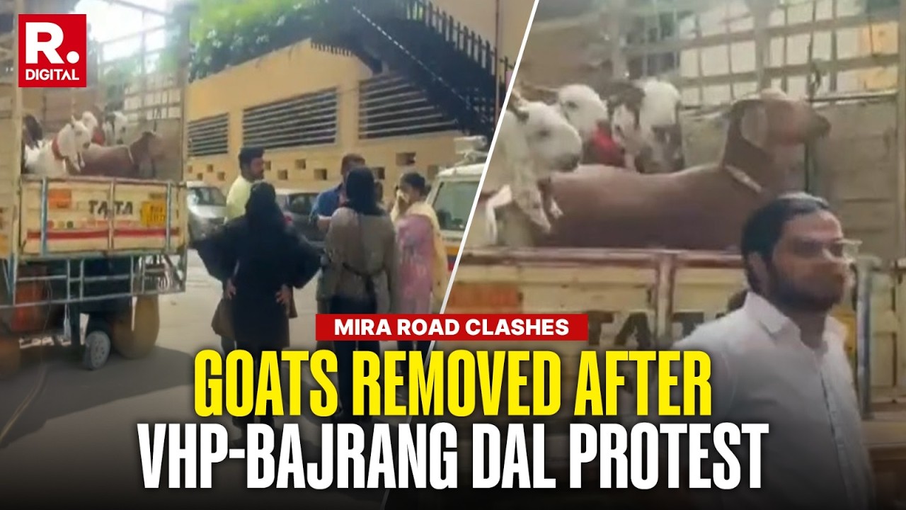 Mira Road Clashes End: Goats Removed After VHP-Bajrang Dal Protest | Eid Tension Eases