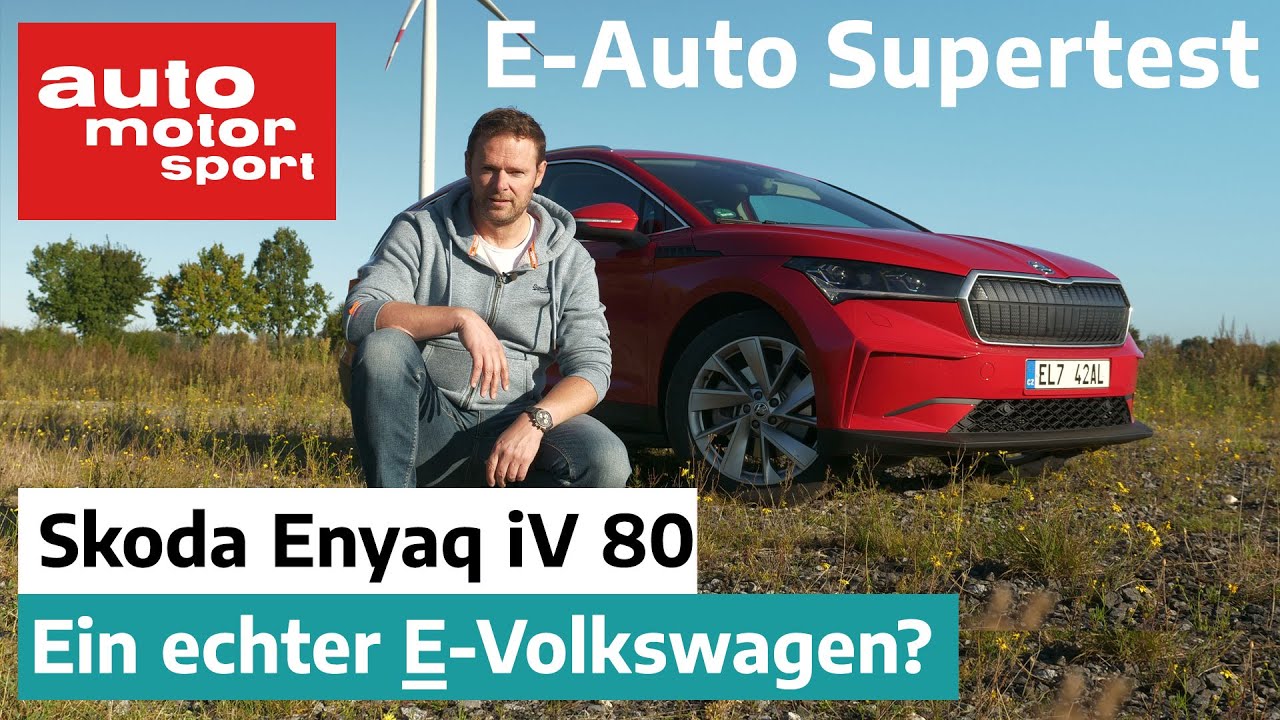 Nur MEB Einheitsbrei? Skoda Enyaq iV 80 im E-Auto Supertest mit Alex Bloch