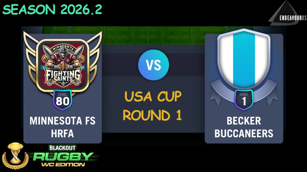 USA Cup Round 1: Minnesota Fighting Saints vs Becker Buccaneers | Blackout Rugby