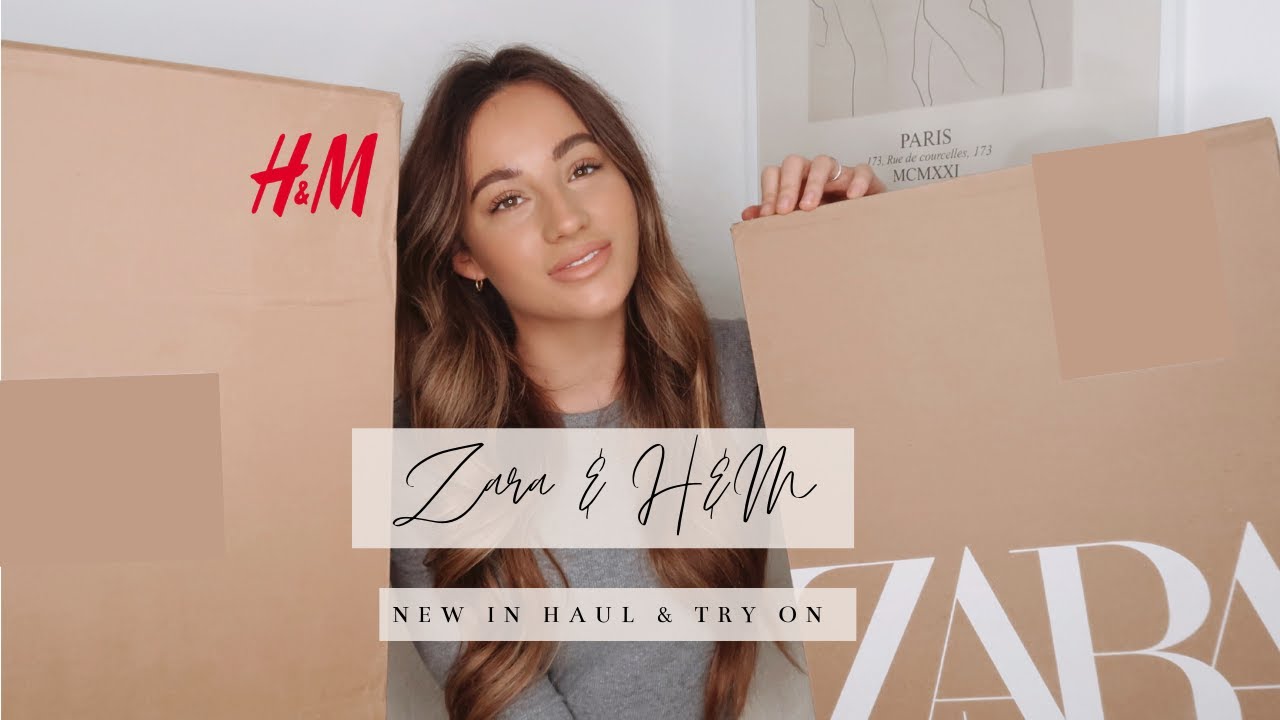 NEW SEASON ZARA & H&M HAUL & TRY ON | FEB 2021 | Rachel Holland