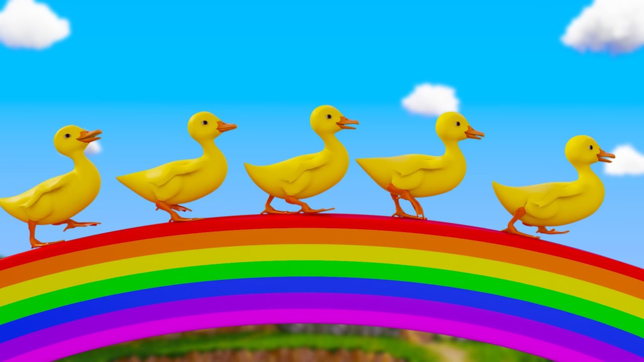 Five Little Ducks - Kids Songs | BabaSharo TV | Nursery Rhymes & Kids Songs