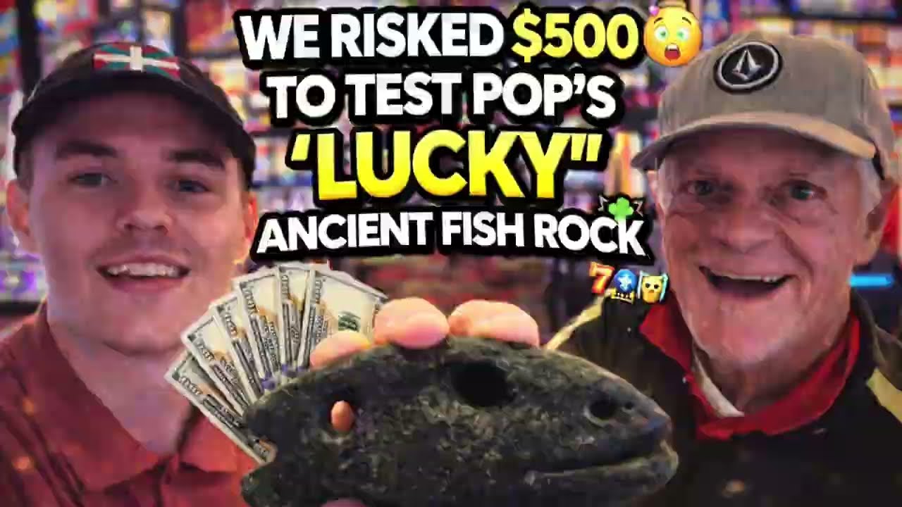 $500 High Limit Slots Challenge – Does Pop’s “Lucky” Ancient Fish Rock Really Work? 🎰🍀