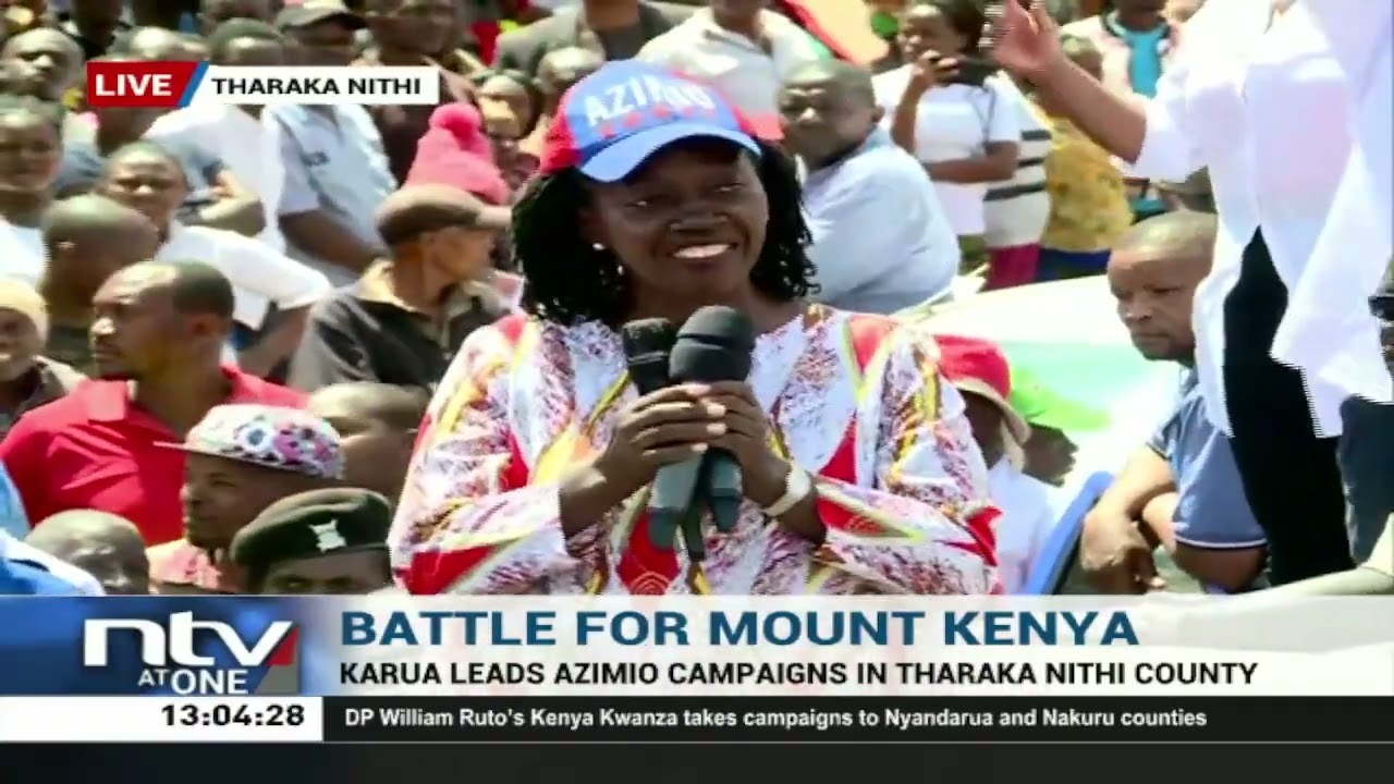 Martha Karua leads Azimio-One Kenya campaigns in Tharaka Nithi