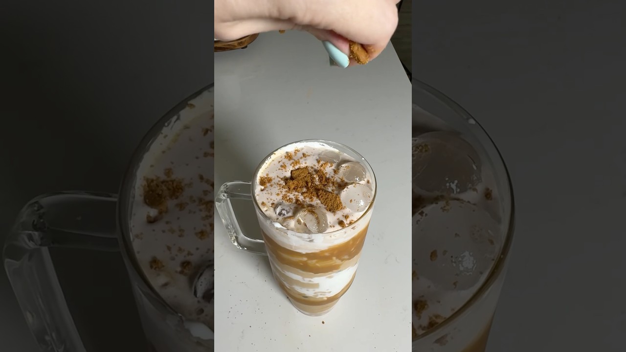 Cookie Coffee!  #asmr #asmrsounds #satisfying #satisfyingvideo #satisfyingasmr #coffee #coffeerecipe