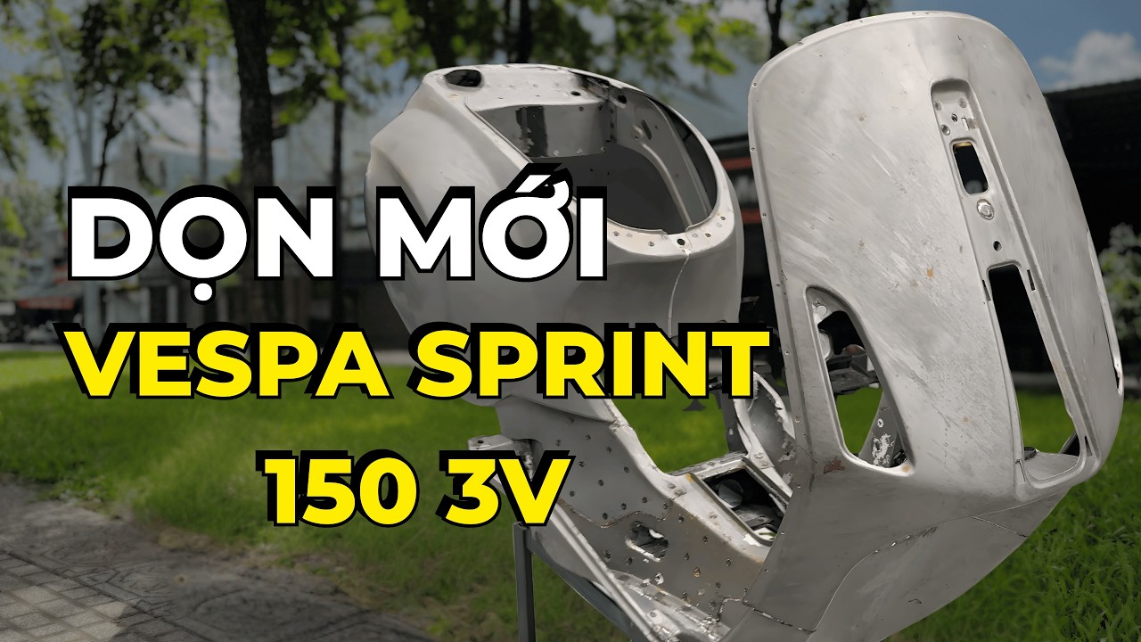 DỌN MỚI VESPA SPRINT 150 3V – MÀN LỘT XÁC NGOẠI MỤC TỪ CŨ NÁT THÀNH SIÊU PHẨM P3