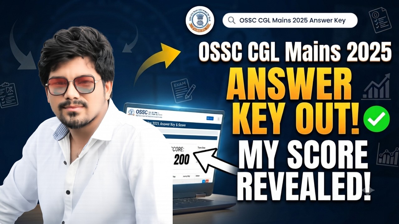 OSSC CGL MAINS ANSWER KEY OUT । MY SCORE CARD #ossc #ossccglmainsanswerkey