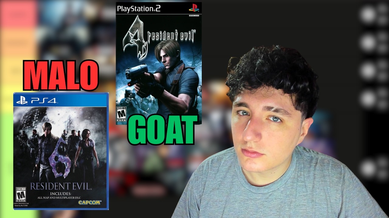 🤯MI TIER LIST DE LOS JUEGOS PRINCIPALES DE RESIDENT EVIL 🧟‍♂️