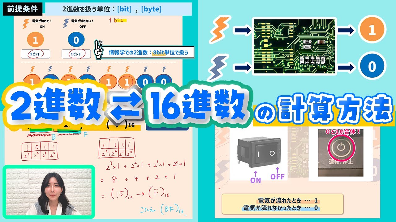 2進数と16進数の計算方法（変換方法）/高校情報科