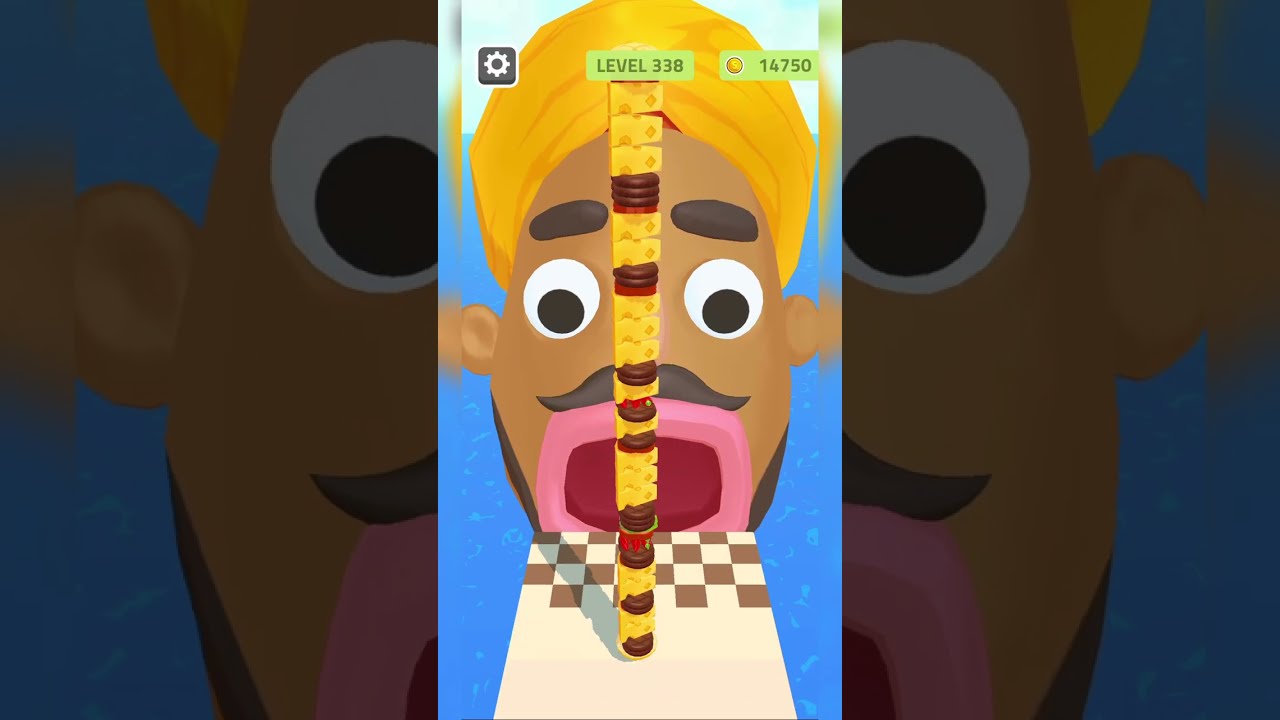 Sandwich runner 3d lev 333 eating egg tomato hote