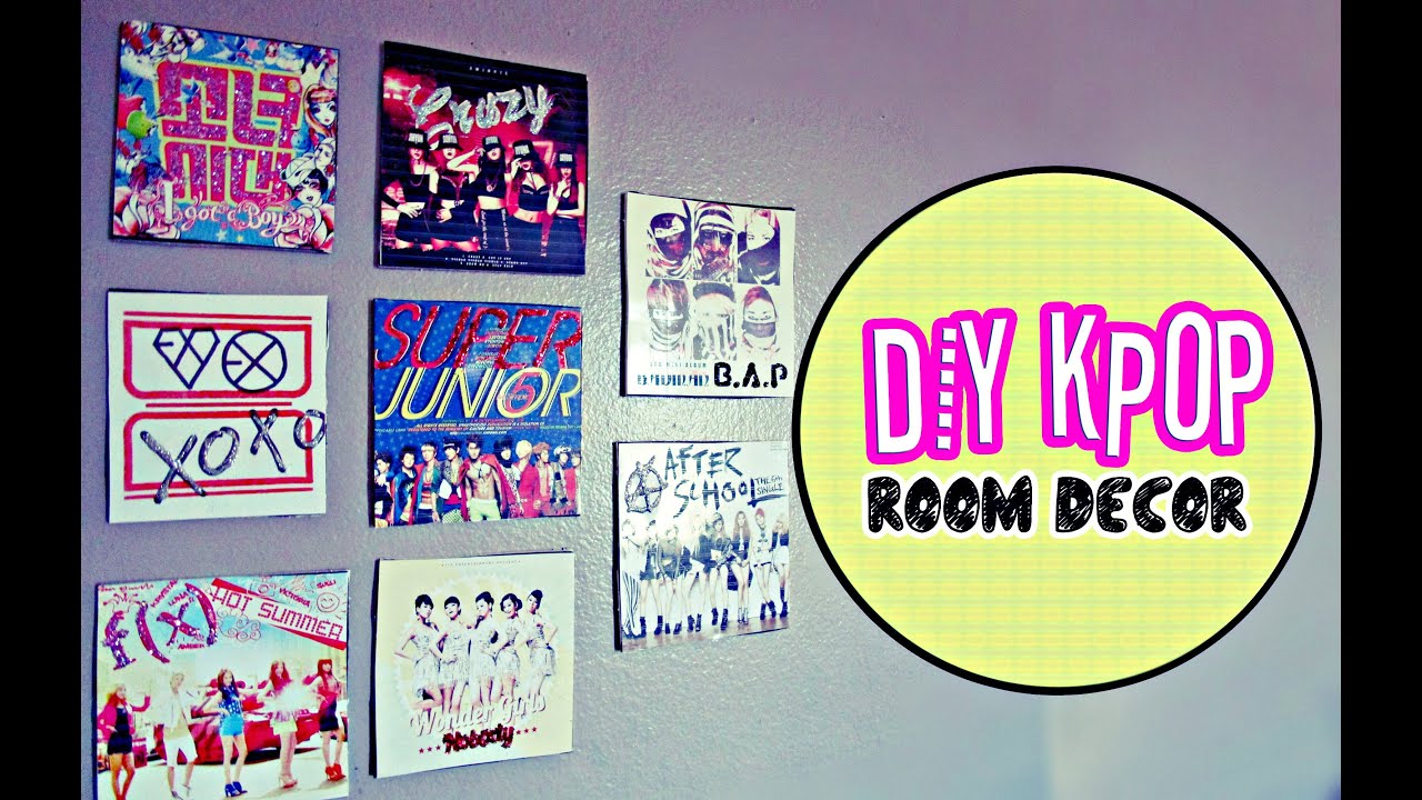 DIY KPOP Room Decor / CD Wall Art