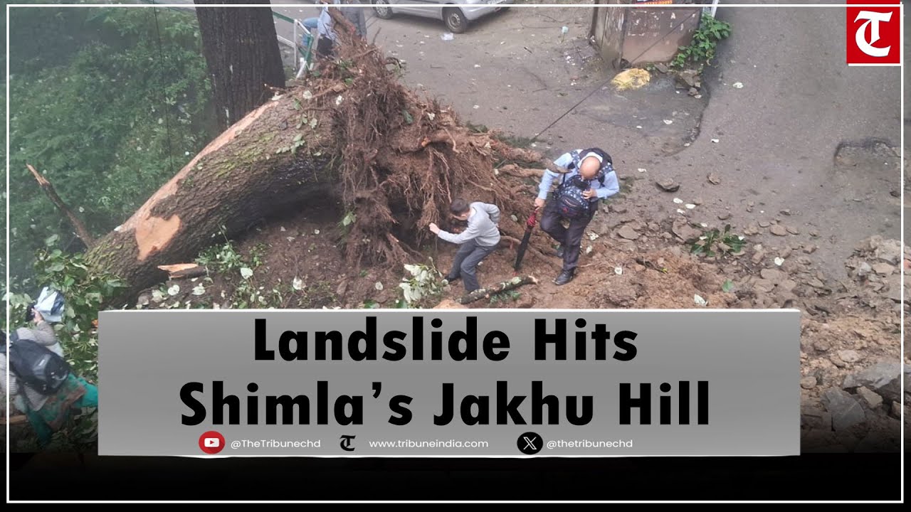 Shimla Landslide: Heavy Rains Trigger Collapse at Jakhu Hill | Monsoon Havoc in Himachal