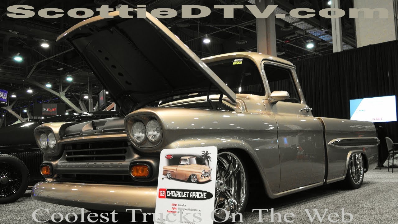 Пикап Chevrolet Apache 1959 года выпуска «Уличный грузовик», «Пикап Pro Touring», «Пикап Hot Rod»...