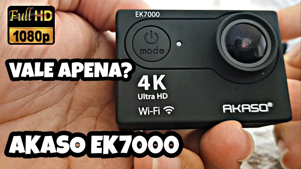 AKASO EK7000 4K ACTION CAMERA - ESTILO GOPRO (EM PORTUGUÊS ).