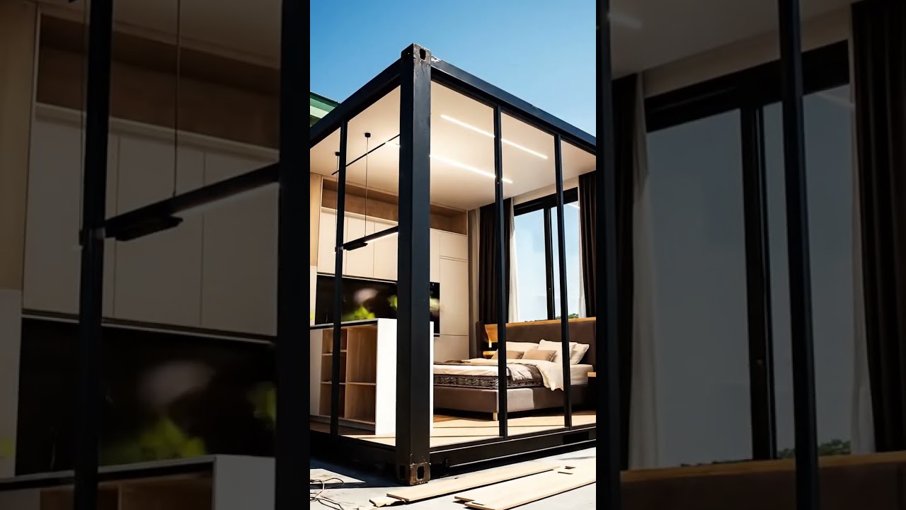 #asmr #containerhome #tinyhouse #satisfying #makeover #beforeandafter #construction #homedesign