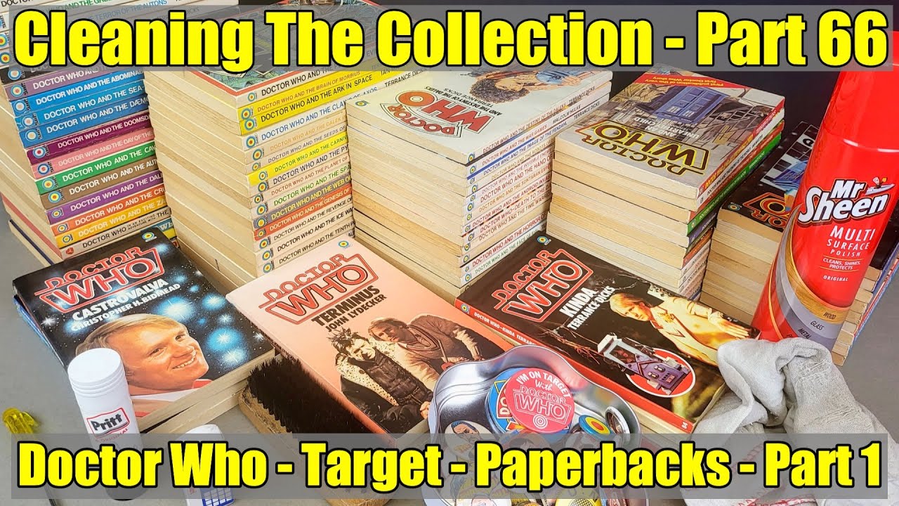 Unintentional ASMR - Cleaning The Collection - Part 66 - Vintage Doctor Who Paperbacks - Part 1