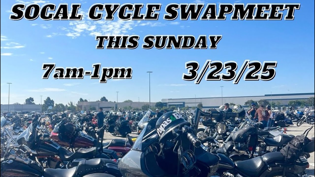So-Cal Cycle Swap Meet 3/23 #harleydavidson #choppers  #swapmeet #motovlog 