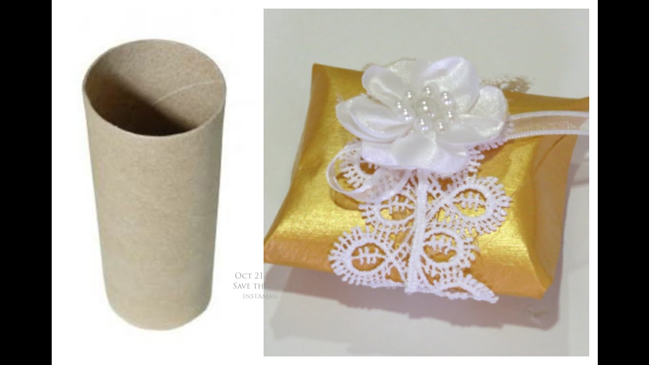CAIXINHA PARA  BEM CASADOS OU DOCINHOS ♥ FEITO COM ROLO PAPEL | Amelia Requintada