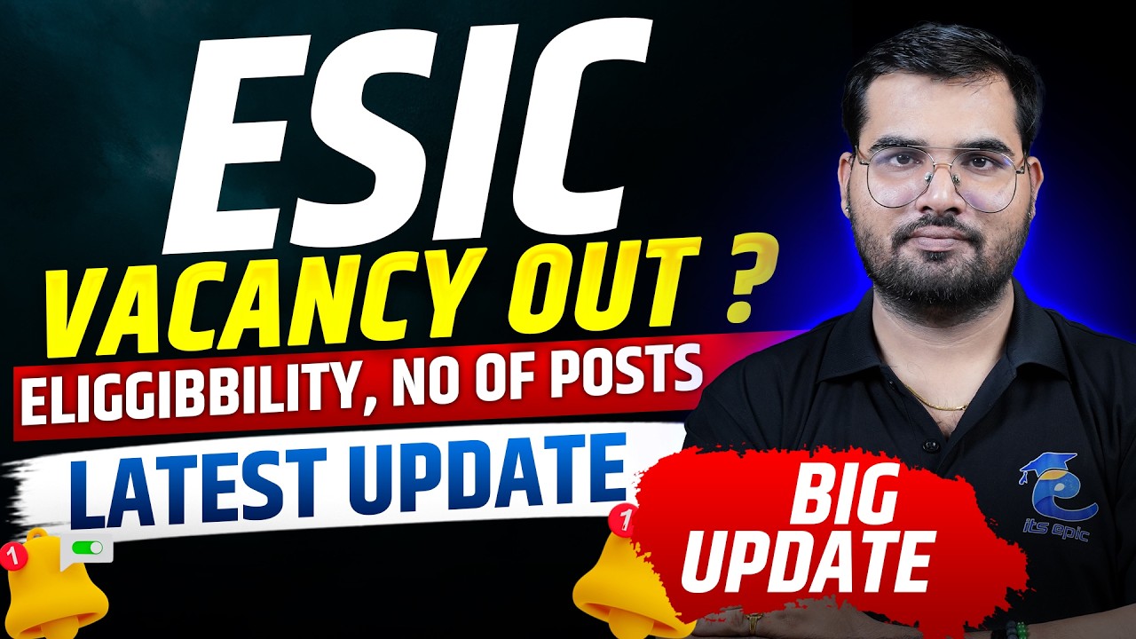 ESIC Paramedical New Vacancy Out? Syllabus, Number of Posts & Eligibility #esicparamedical
