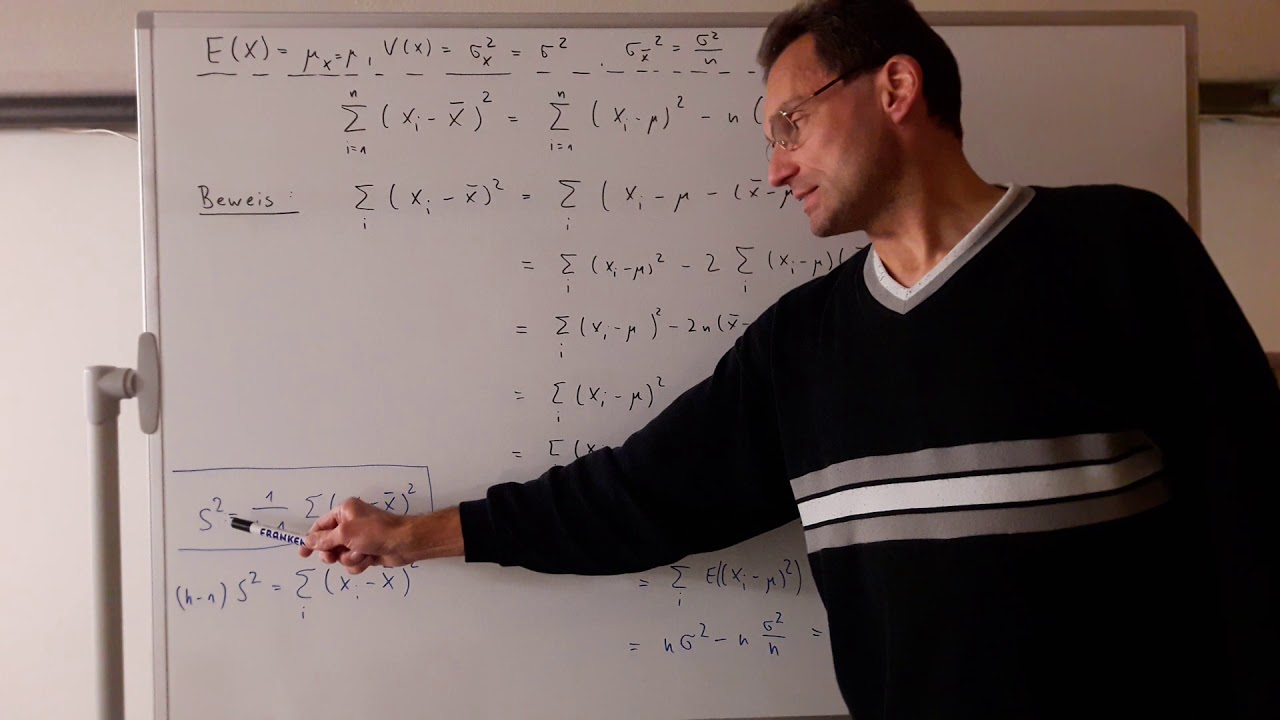 L&ouml;sung der &Uuml;bung 7.8- Beweis von Satz 7.1 (Erwartungstreue)