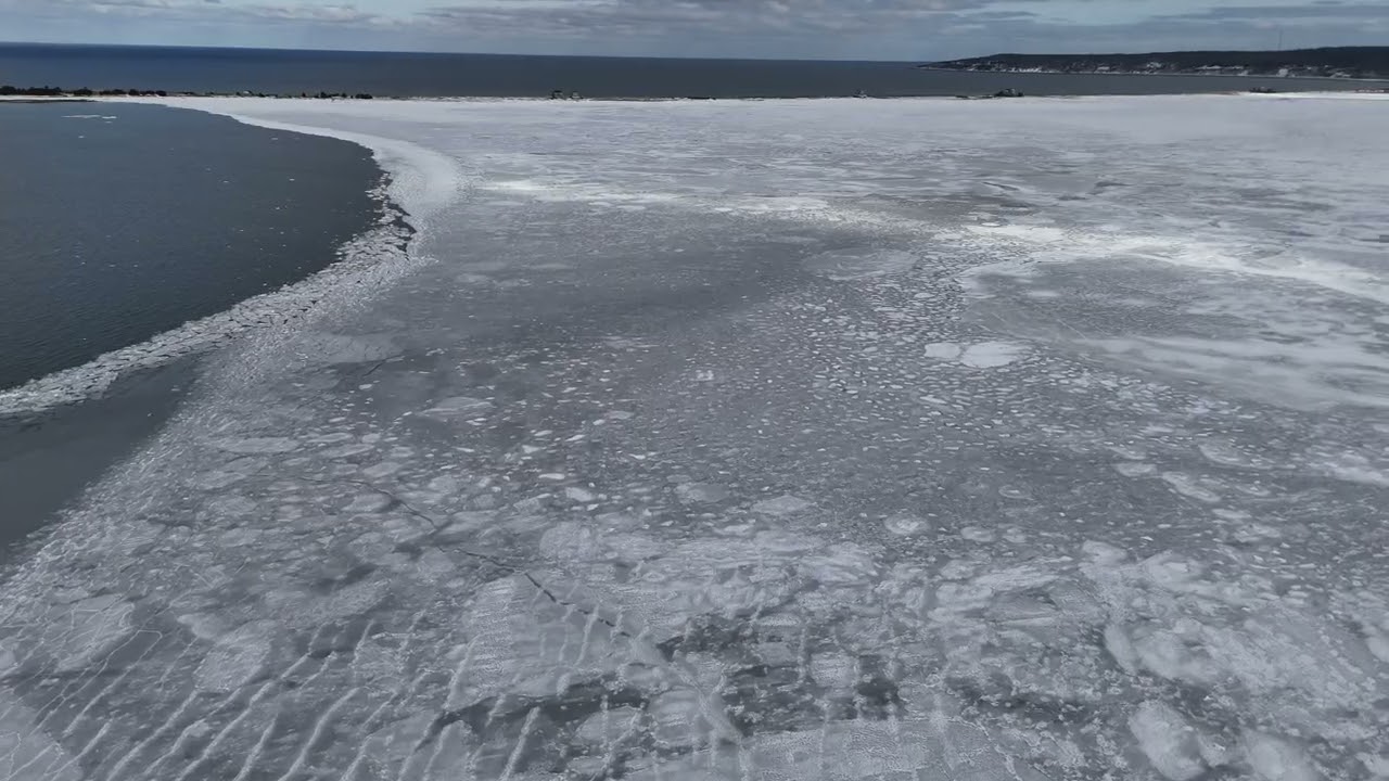 Frozen Plymouth Bay