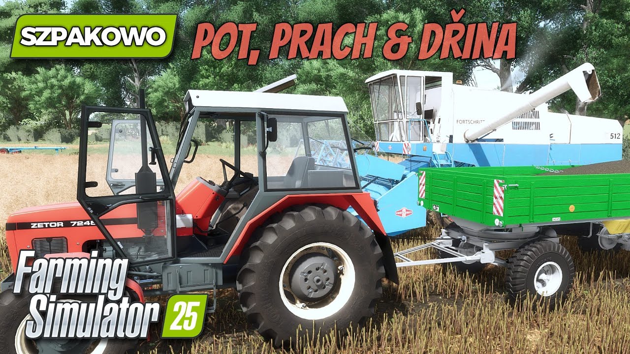 FS25 | Szpakowo🐦 #02 | Zetor 7045 + BSS 7t | POT PRACH & DŘINA | CZ Let's Play | #farmingsimulator25