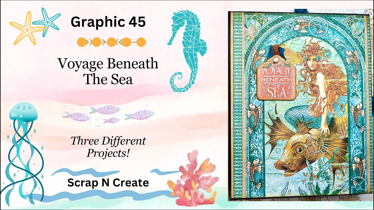 Graphic 45- Voyage Beneath the Sea- Front/Back Covers