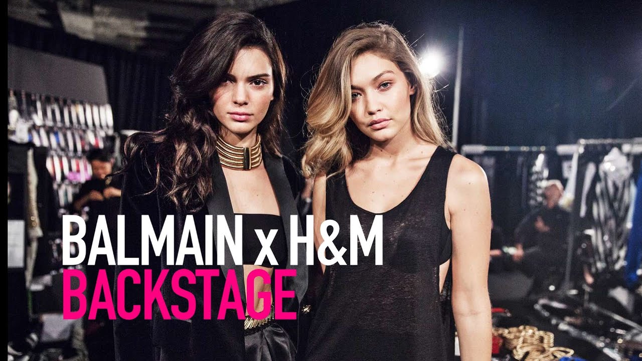BALMAIN x H&M BACKSTAGE ft Kendall Jenner, Gigi Hadid, Oliver Rousteing | MODTV