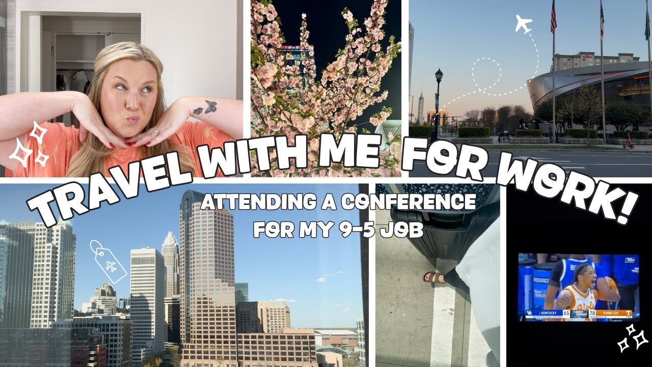 WORK DAYS IN MY LIFE! Travel with me to a conference for my 9-5 job!