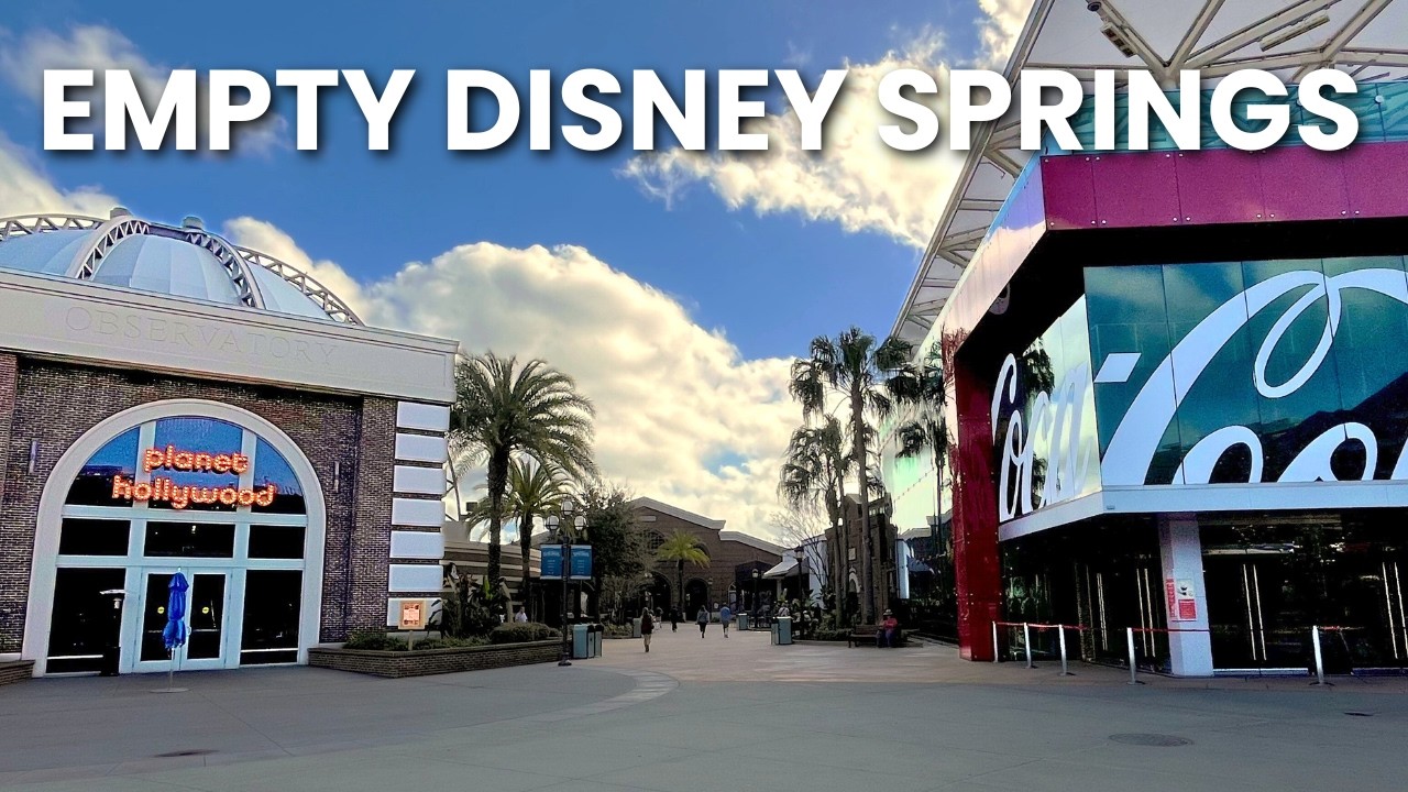 EMPTY Disney Springs | Peaceful Morning Walkthrough