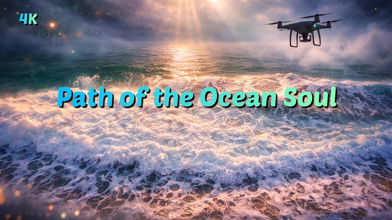 Path of the Ocean Soul | Mystic Ambient Music | 4K Drone Relax | 36 Minutes