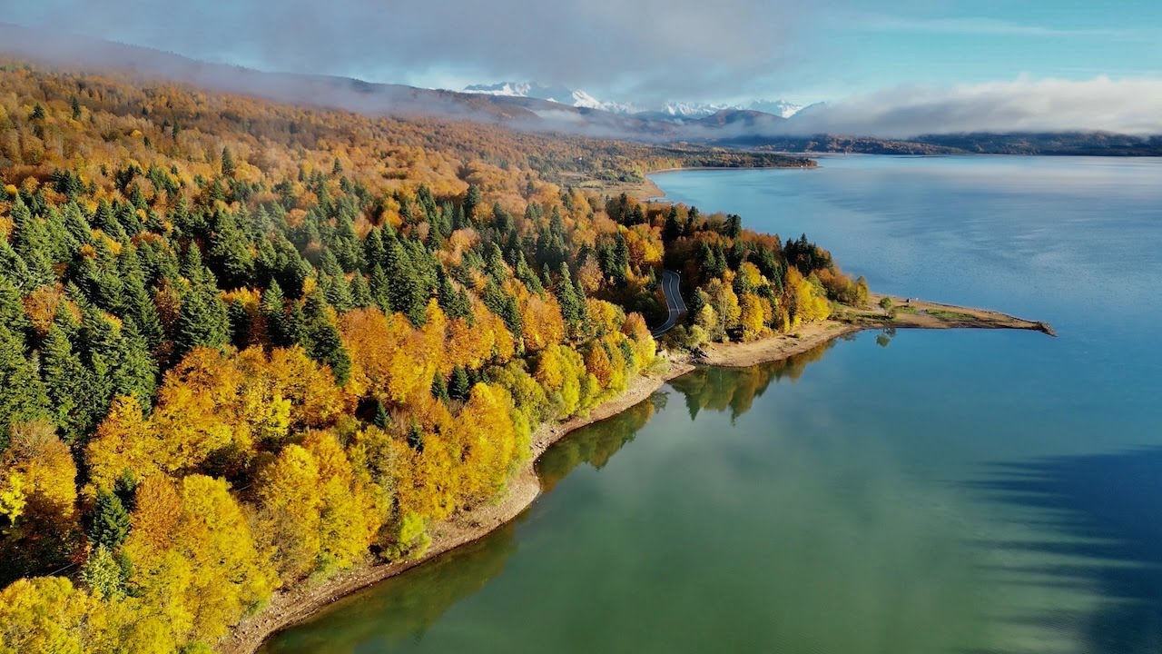 თევზაობა შაორზე, შემოდგომა 2023 | Autumn Fishing on Shaori Lake | 4K | Drone Shots